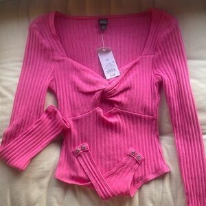 Brand new Wild Fable hot pink bodysuit